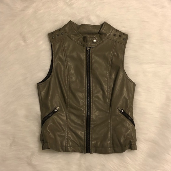 Material Girl Jackets & Blazers - Material Girl Moto-Jacket Vest